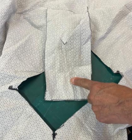 Save cut fabric